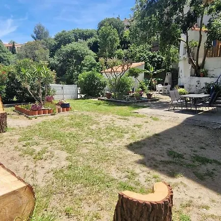 Studio-piscine-jardin-parking * 科利尤尔